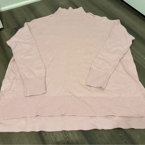 Loft M Pale Pink Turtleneck Sweater